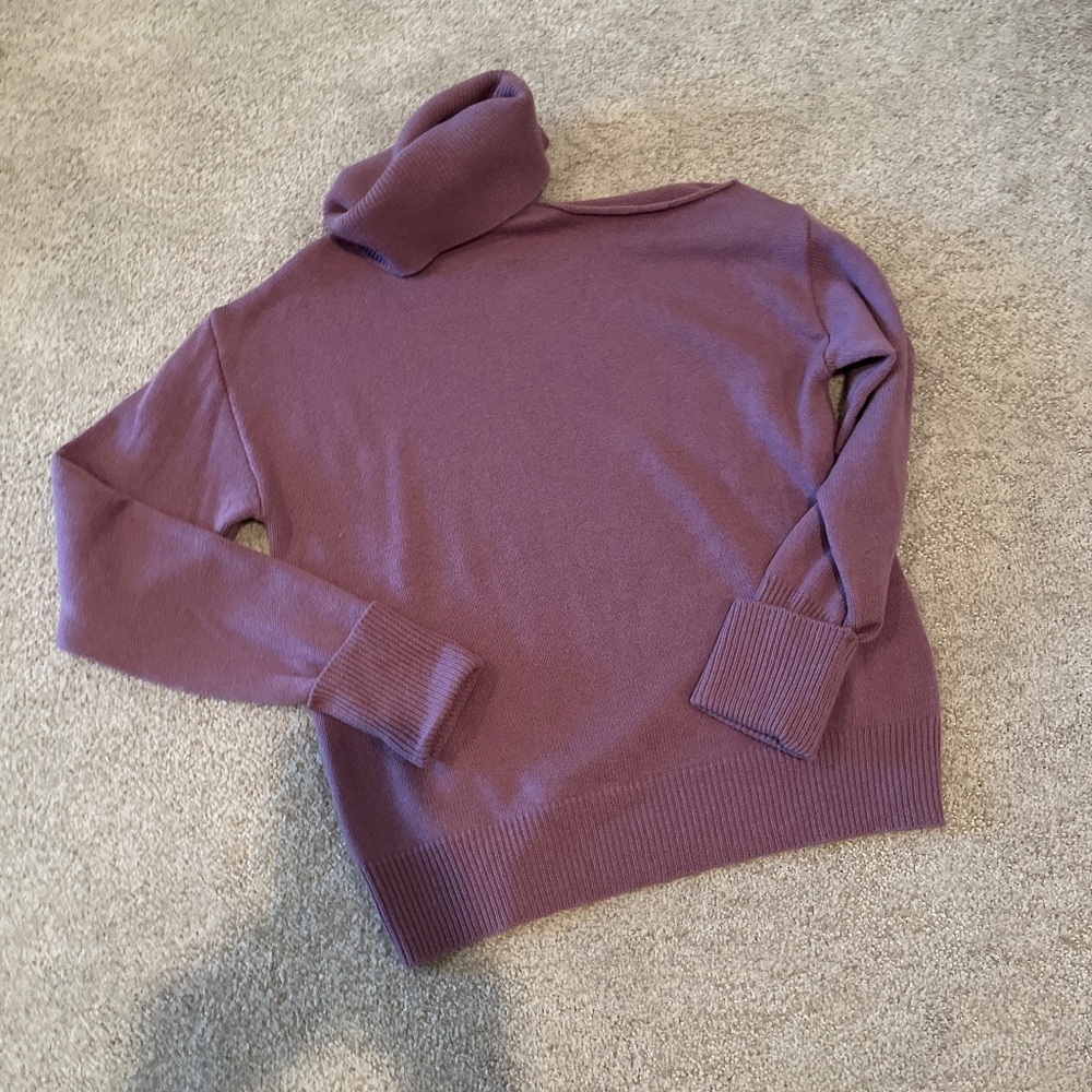 Paige lavender sweater with cut out shoulder (size XS)